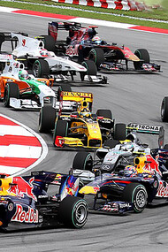 Formula One 2010 Rd.3 Malaysian GP: opening lap, 2010