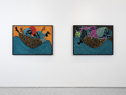 Summer Wheat, Touching the surface, exhibition view. Courtesy of Nazarian / Curcio