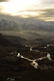 Leh valley from air © Ashish Kothari