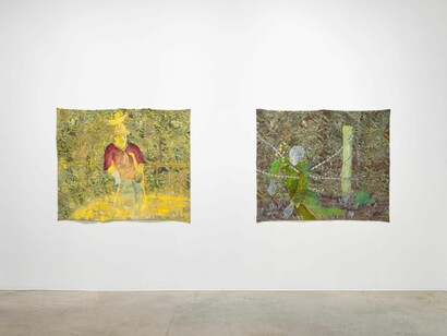 Kathia St. Hilaire, The vocals of the chaotic burst, exhibition view. Courtesy of Perrotin