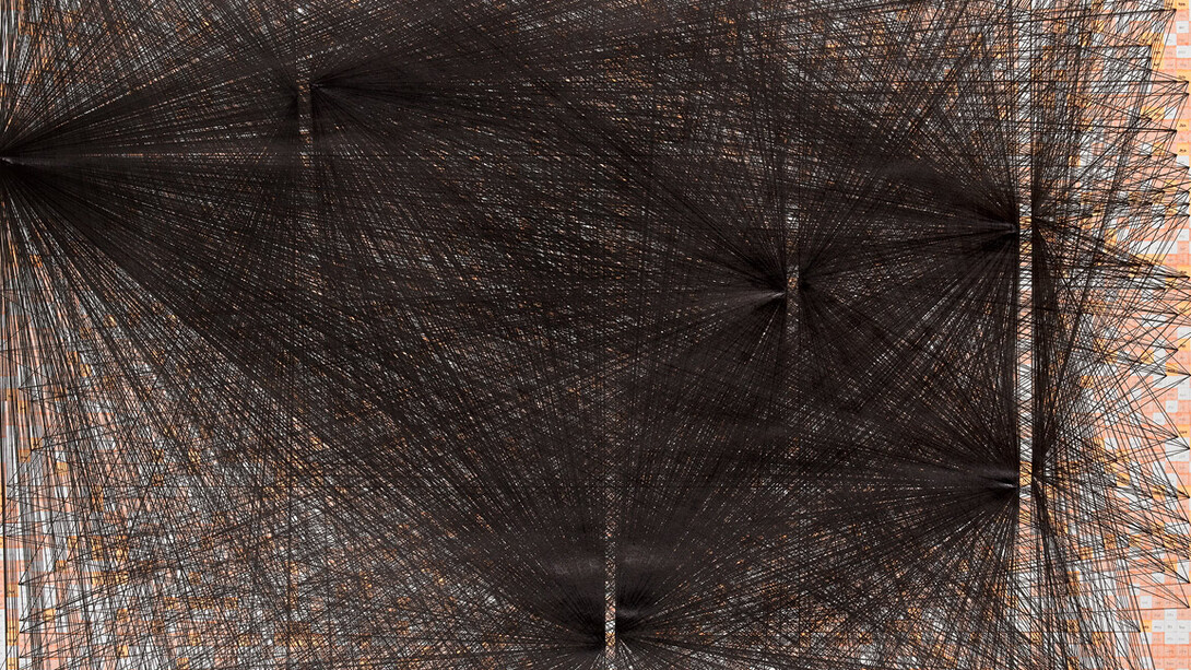 Lucía Simón Medina, (Abstra-), (Extra-), (Distra-) cción. Cortesía de la Galería Juan Silió