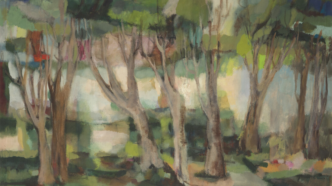 Dorothy Browdy Kushner, Trees (detail), 1965. Courtesy of LewAllen Galleries