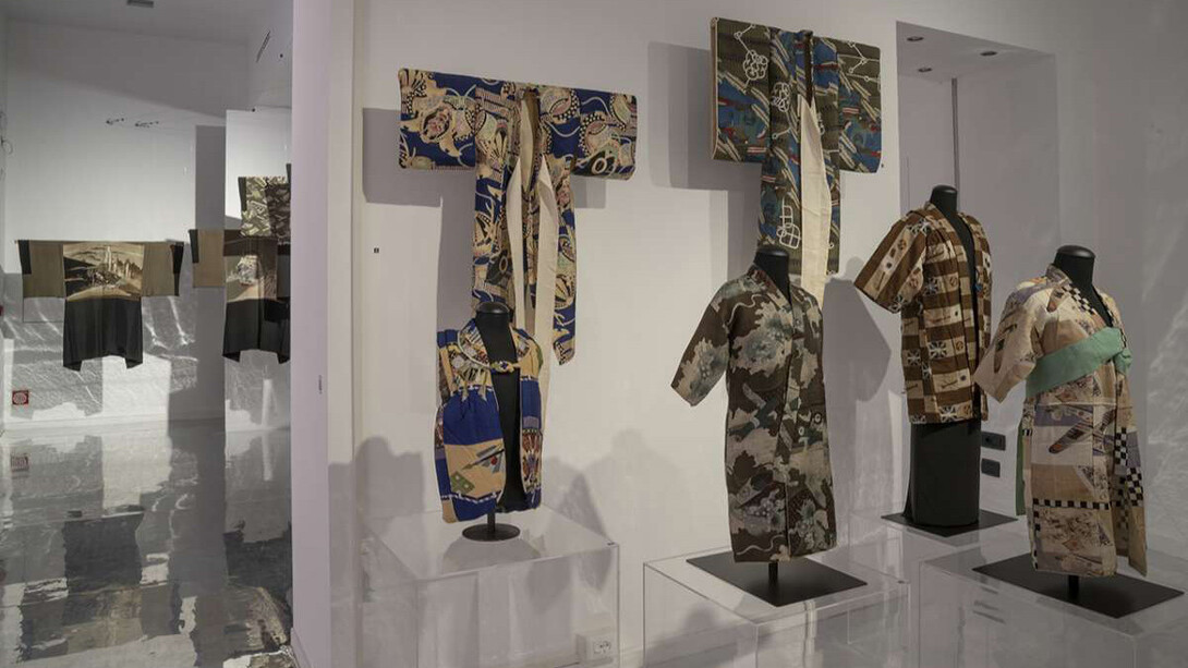 Haori. Men’s clothing from the early twentieth century tells the story of Japan, exhibition view. Courtesy of 
Museo d'Arte Orientale