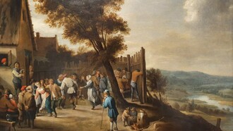 Festa na Aldeia, pintura a óleo de cerca de 1640, atribuida a David Teniers, o Jovem, proveniente da Coleção Novo Banco, no Museu de Leiria. Apesar de parecerem, à primeira vista, simples celebrações locais com música, comida e rituais religiosos, estas festas desempenham um papel muito mais profundo e estrutural na preservação da identidade comunitária e na revitalização dos territórios rurais. São, em muitos sentidos, motores de resistência face ao desaparecimento das aldeias e das suas tradições