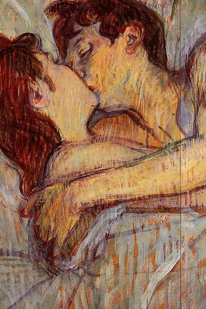 Henry de Toulouse-Lautrec, La cama: el beso (1892-1893)