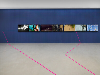 María José Arjona, Sediments. Sono-Choreo-Geo-Graphic attunements, exhibition view. Courtesy of Galerie Barbara Thumm