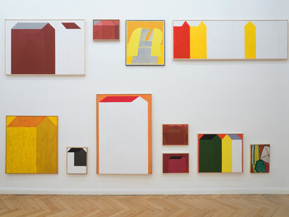 Horst Antes, Ich bin das haus, ausstellungsansicht. Mit freundlicher genehmigung der Galerie Meyer Riegger