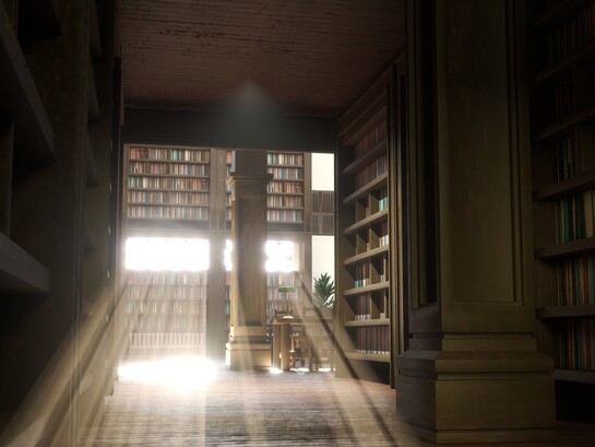 La Biblioteca di Babele rappresenta un universo infinito in cui esistono tutte le combinazioni possibili di libri, ma in cui il senso rischia di perdersi nell’eccesso di possibilità