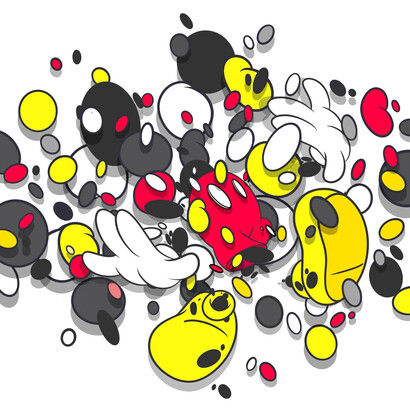Opake, Positively disintegrating mouse, 2025. Courtesy of Carousel Fine Art 
