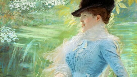 Giuseppe De Nittis, Signora in giardino, 1882 Pastello, cm. 82x100 Barletta, Pinacoteca Giuseppe De Nittis (foto Pierluigi Siena, Roma)