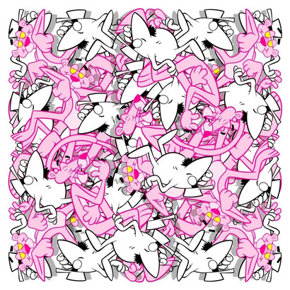 Opake, 5 finger discount, 2025. Courtesy of Carousel Fine Art 