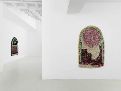 Moffat Takadiwa,, The crown! Exhibition view. Courtesy of Semiose Gallery