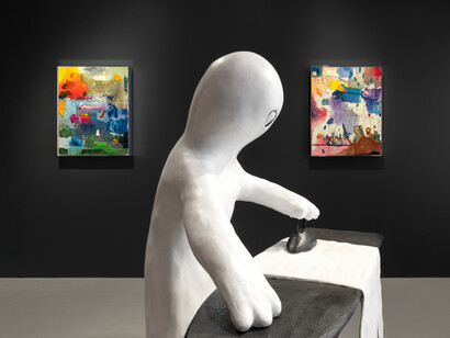 Friedrich Kunath, On a clear day I can see you forever, exhibition view. Courtesy of Galerie Max Hetzler