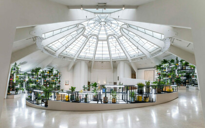 Rashid Johnson, A poem for deep thinkers, exhibition view. Courtesy of Guggenheim Museum