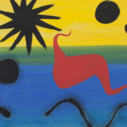 Loch Ness, Calder Alexander (1898-1976) © 2017 Calder Founda8on New York / ADAGP,Paris, 1953. Gouache sur papier, 73,9  ́ 108,6 cm, Paris, collec8on par8culière, Courtesy Brame & Lorenceau Photo Courtesy Brame & Lorenceau