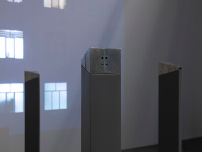 Nazgol Ansarinia, Instruments of viewing and obscurity, exhibition view. Courtesy of Green Art Gallery