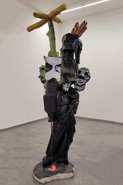 David Bade, Father and child, 2026. Courtesy of Galerie Maurits van de Laar