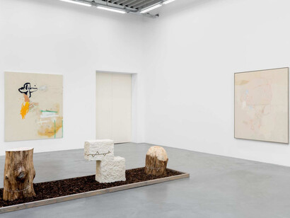 Jenny Brosinski, In my cloud (no birds), exhibition view. Courtesy of Almine Rech Gallery