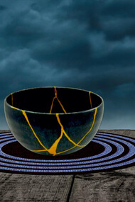 Kintsugi is a Japanese art form of putting broken pieces back together, a bowl is an example