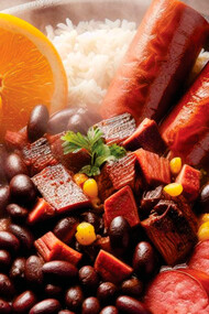 Feijoada. Já fui logo declamando, “feijoada, por favor”