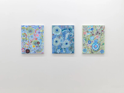 Ruby Palmer, Garden theory, exhibition view. Courtesy of Morgan Lehman Gallery