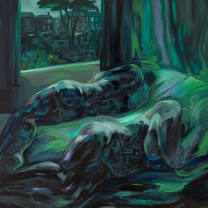 Laura Footes, Memory in green, 2025. Courtesy of Shrine 