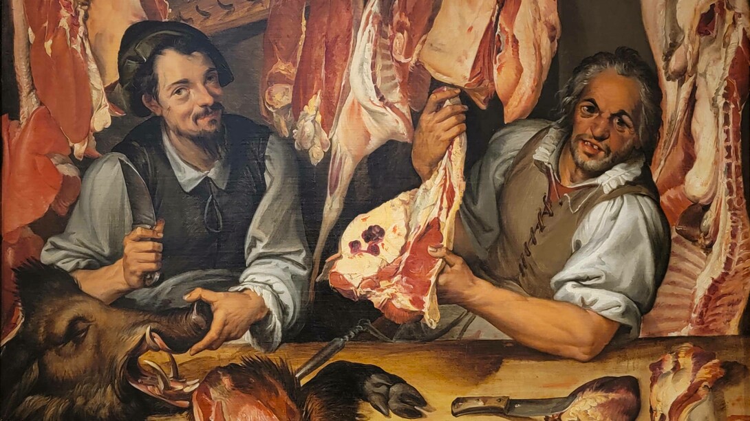 Bartolomeo Passerotti (1578-1580), La macelleria, olio su tela, Galleria nazionale d'arte antica, Roma, Italia