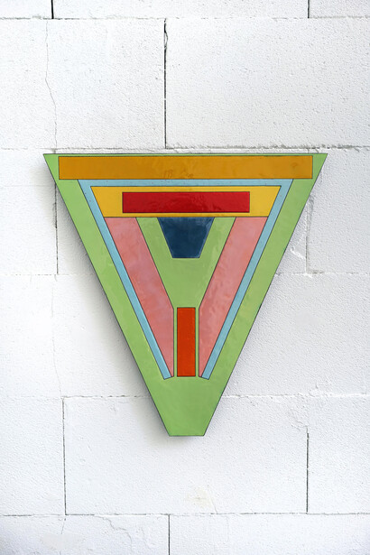 Anna K.E., Untitled enamel #2, 2024. Courtesy of Barbara Thumm Gallery 