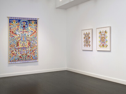 James Phillips, The pattern plays the mind, exhibition view. Courtesy of Hemphill Gallery