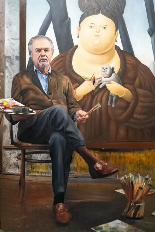 Yigal Ozeri, Fernando Botero, 2025. Courtesy of Ethan Cohen Gallery