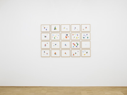 Robert Wilson, OEuvres sur papier, exhibition view. Courtesy of Nosbaum Reding