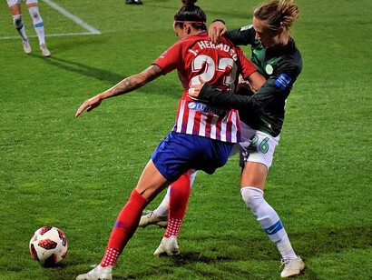 Jennifer Hermoso durante su paso por la liga española