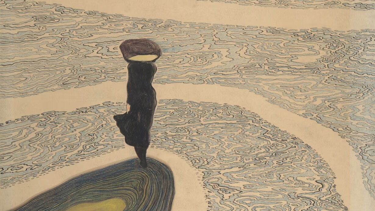 Léon Spilliaert, Mujer en la orilla (1910)