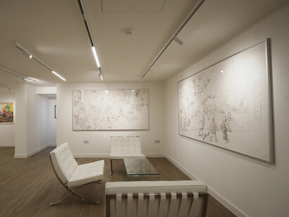 Louis Pohl Koseda, Surreal estates, exhibition view. Courtesy of Upsilon Gallery