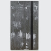 Günther Förg, Untitled III, 1990, Acrylic on lead, 110.24 x 62.99 inches, 280 x 160 cm © Estate of Günther Förg. Courtesy Skarstedt, New York
