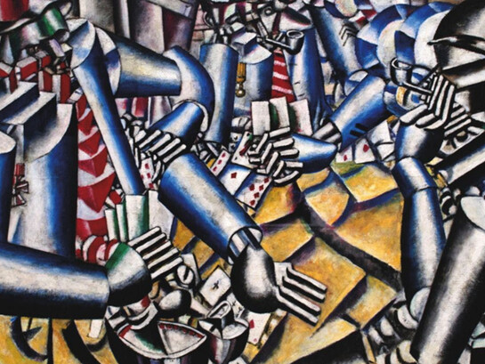 Fernand Léger, "La partie de cartes", dettaglio, 1917, Kröller-Müller Museum, Otterlo, The Netherlands