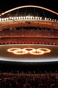 Estádio Olímpico de Atenas para os Jogos de 2004