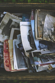 Tesouro de memórias familiares: uma caixa de fotografias revela histórias e conexões, desafiando os mitos da família perfeita