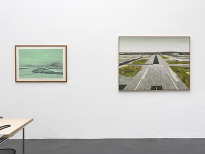 Andreas Silbermann, Unterwegs, ausstellungsansicht. Mit freundlicher genehmigung der Galerie Poll. Foto von dotgain