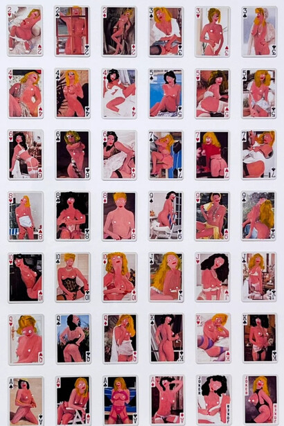 Valiente Pastel, Deck of erotic cards (female) (detail), 2025. Courtesy of Craig Krull Gallery