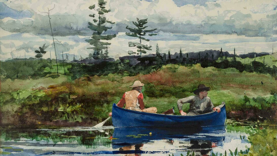 Winslow Homer, The blue boat (detail), 1892. Courtesy of MFA