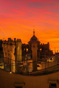 Park Güell is a complex of parks and gardens in Barcelona with architectural elements, located in the La Salut neighborhood of the Gràcia district in Barcelona, Catalonia, Spain