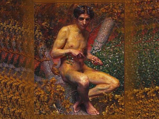 Kristian Zahrtmann, "Loki", 1912, collezione privata. Loki inganna gli dèi con astuzia e caos