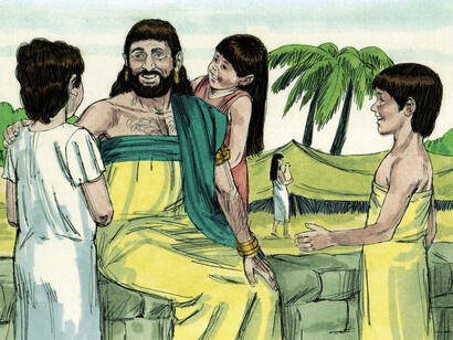  Biblical illustration of Book of Job Chapter 1