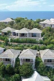 An aerial view of Villa Marie at St Barts