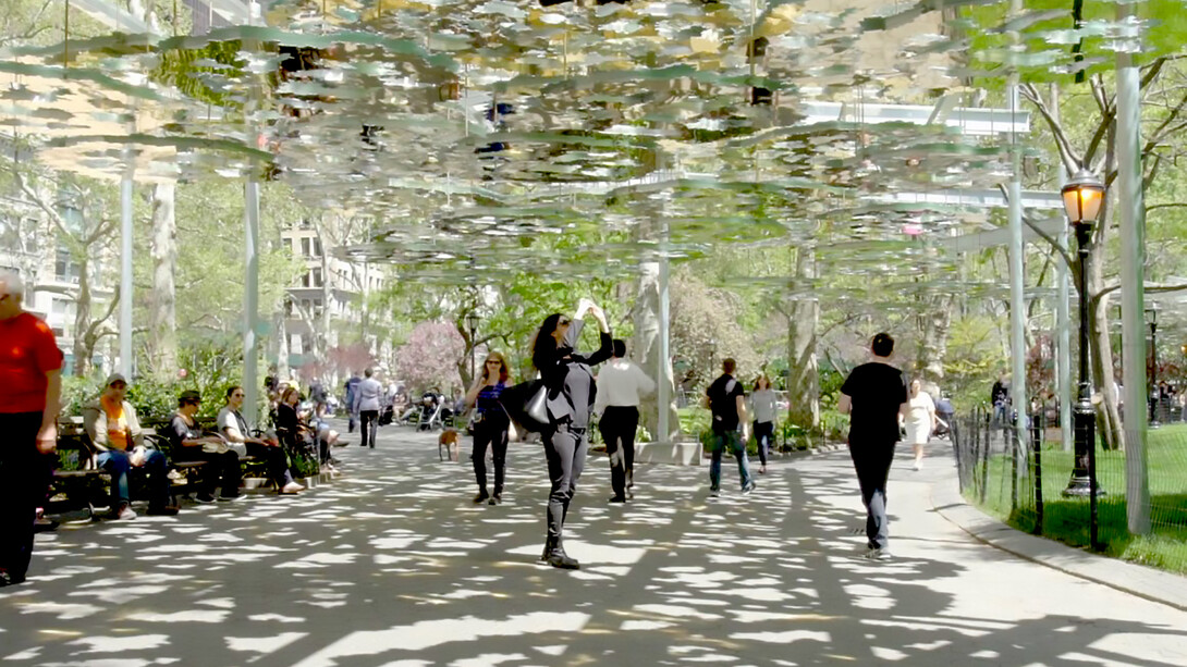 Teresita Fernández: Fata Morgana in Madison Square Park, USA