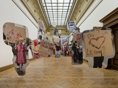 Iván Argote, Radical tenderness, exhibition view. Courtesy of Galerie Rudolfinum