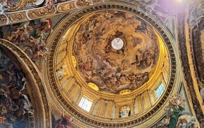 Baciccio, "Il Paradiso inneggiante a Gesù", Chiesa del Gesù, cupola. Ph. Angelica Maria Luciani. Roma, Italia