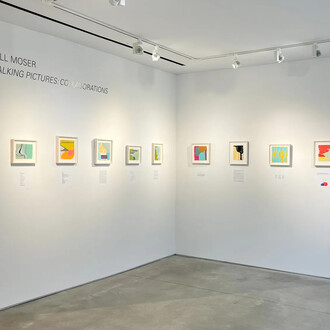 Jill Moser, Talking pictures: collaborations, exhibition view. Courtesy of Kathryn Markel Fine Arts