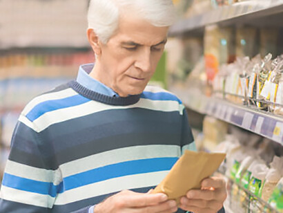 Discerning shopper reviews product contents conscientiously